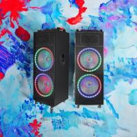 Акустическая система Galaron SH-1506 на 200 Вт на аккумуляторе (RGB,Bluetooth, микрофоны, TWS, MicroSD, пульт)